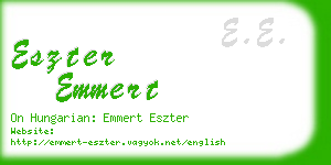 eszter emmert business card